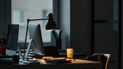 Inside a workplace, featuring an office